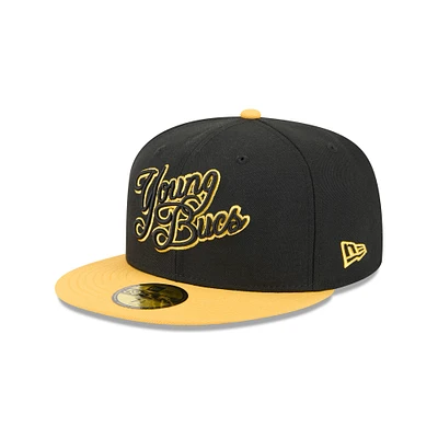 Men's New Era  Black Indianapolis Indians Theme Nights 59FIFTY Fitted Hat