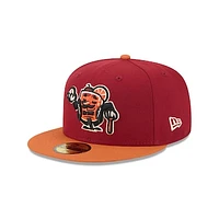 Men's New Era  Dark Red Beloit Sky Carp Theme Nights 59FIFTY Fitted Hat