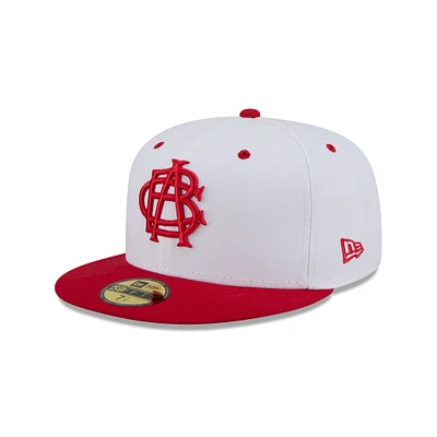 Men's New Era  White Indianapolis Indians Theme Nights 59FIFTY Fitted Hat