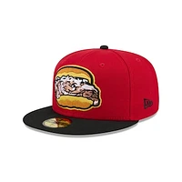 Men's New Era  Red Bowie Baysox Theme Nights 59FIFTY Fitted Hat