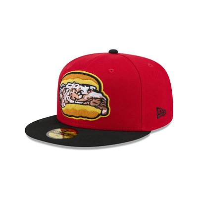 Men's New Era  Red Bowie Baysox Theme Nights 59FIFTY Fitted Hat