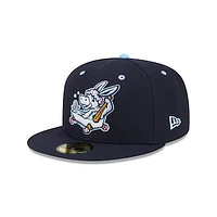 Men's New Era  Navy Binghamton Rumble Ponies Theme Nights 59FIFTY Fitted Hat