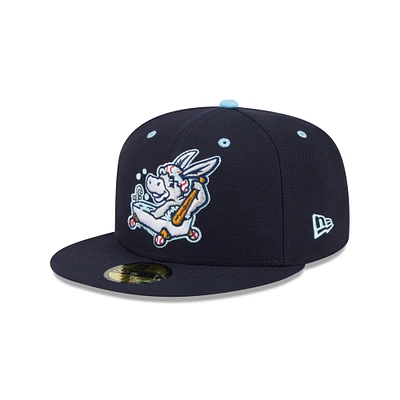 Men's New Era  Navy Binghamton Rumble Ponies Theme Nights 59FIFTY Fitted Hat
