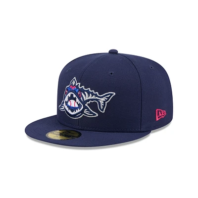Men's New Era  Navy Pensacola Blue Wahoos Theme Nights 59FIFTY Fitted Hat