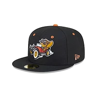Men's New Era  Black Winston-Salem Dash Theme Nights 59FIFTY Fitted Hat