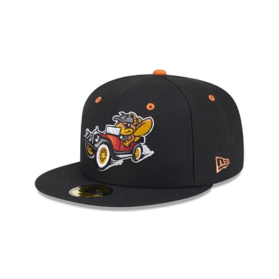 Men's New Era  Black Winston-Salem Dash Theme Nights 59FIFTY Fitted Hat