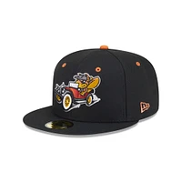 Men's New Era  Black Winston-Salem Dash Theme Nights 59FIFTY Fitted Hat