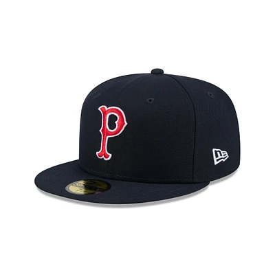 Men's New Era  Navy Worcester Red Sox Theme Nights 59FIFTY Fitted Hat
