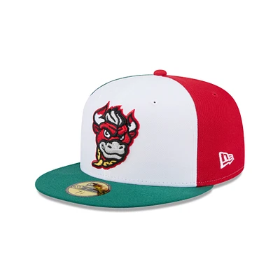 Men's New Era  White Winston-Salem Dash Theme Nights 59FIFTY Fitted Hat