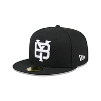 Men's New Era  Black Somerset Patriots Theme Nights 59FIFTY Fitted Hat