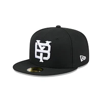 Men's New Era  Black Somerset Patriots Theme Nights 59FIFTY Fitted Hat