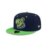 Men's New Era Navy Asheville Tourists Theme Nights 59FIFTY Fitted Hat