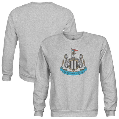 Youth 1863FC  Heather Gray Newcastle United Color Badge Pullover Sweatshirt