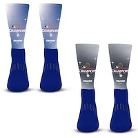 Unisex Starter Los Angeles Dodgers 2024 World Series Champions Two-Pack Stardust Crew Sock Set