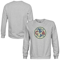 Men's 1863FC  Heather Gray Club America Pullover Crewneck Sweatshirt