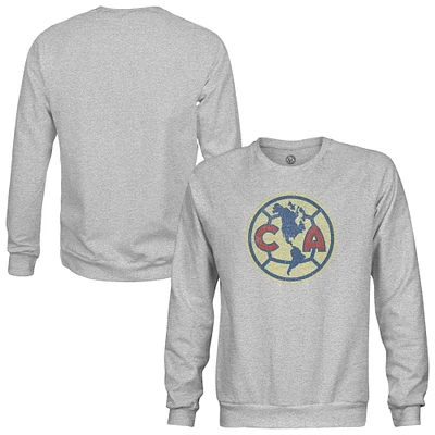 Men's 1863FC  Heather Gray Club America Pullover Crewneck Sweatshirt