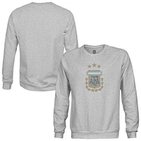 Men's 1863FC  Heather Gray Argentina National Team Pullover Crewneck Sweatshirt