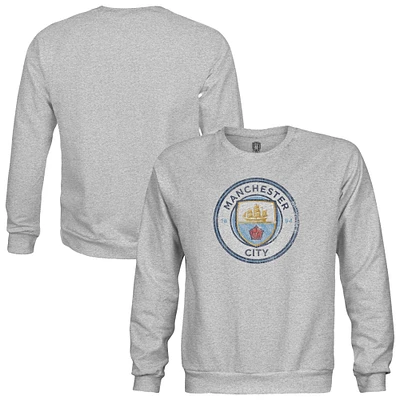 Youth 1863FC  Heather Gray Manchester City Pullover Crewneck Sweatshirt