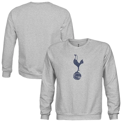 Youth 1863FC  Heather Gray Tottenham Hotspur Pullover Crewneck Sweatshirt