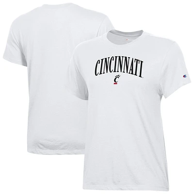 Women's Champion  White Cincinnati Bearcats Core T-Shirt