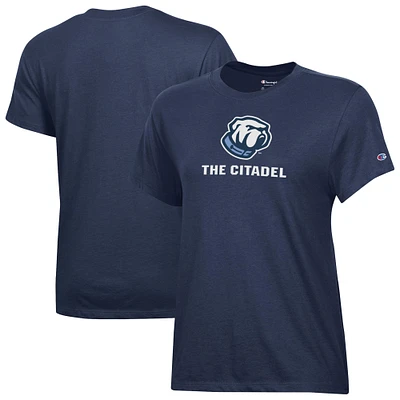 Women's Champion  Navy Citadel Bulldogs Core T-Shirt