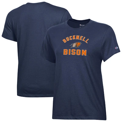Women's Champion  Navy Bucknell Bison Core T-Shirt