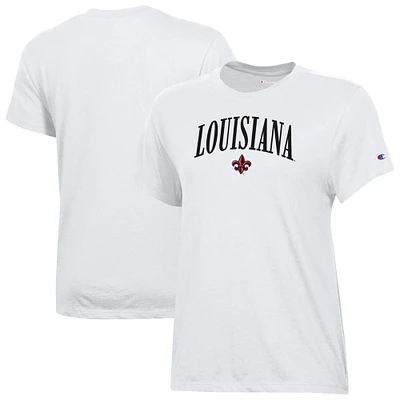 Women's Champion  White Louisiana Ragin' Cajuns Core T-Shirt