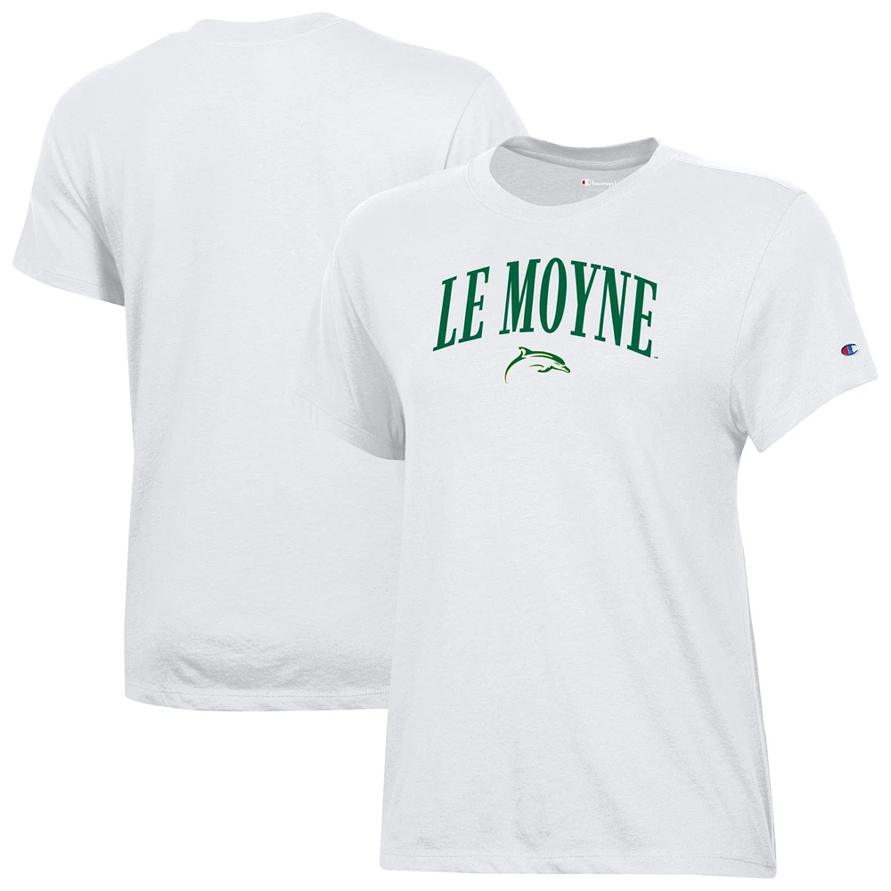Women's Champion  White Le Moyne Dolphins Core T-Shirt
