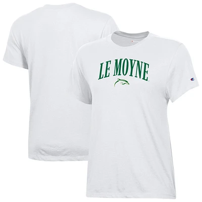 Women's Champion  White Le Moyne Dolphins Core T-Shirt