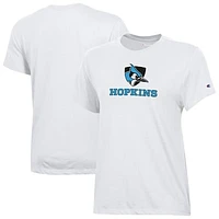 Women's Champion  White Johns Hopkins Blue Jays Core T-Shirt