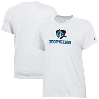 Women's Champion  White Johns Hopkins Blue Jays Core T-Shirt