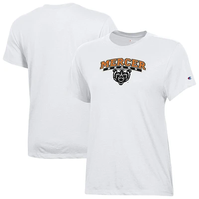 Women's Champion  White Mercer Bears Core T-Shirt