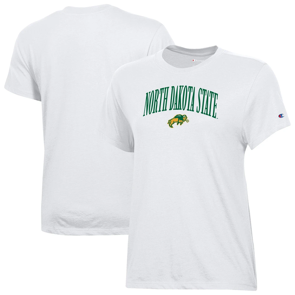Women's Champion White NDSU Bison Core T-Shirt