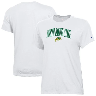 Women's Champion  White NDSU Bison Core T-Shirt