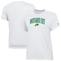 Women's Champion  White NDSU Bison Core T-Shirt