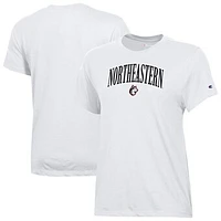 Women's Champion  White Northeastern Huskies Core T-Shirt
