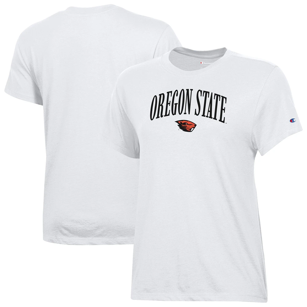 Women's Champion White Oregon State Beavers Core T-Shirt