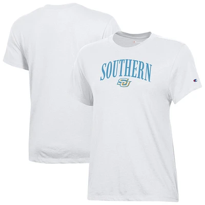Women's Champion  White Southern University Jaguars Core T-Shirt