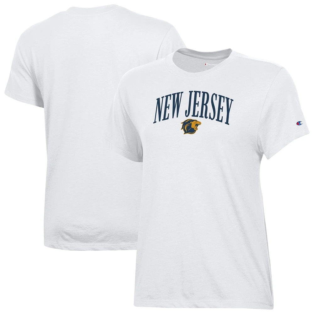 Women's Champion White College of New Jersey Lions Core T-Shirt