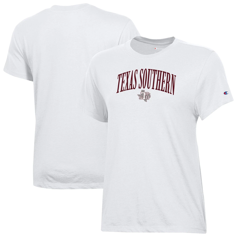 Women's Champion White Texas Southern Tigers Core T-Shirt