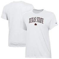 Women's Champion  White Texas State Bobcats Core T-Shirt
