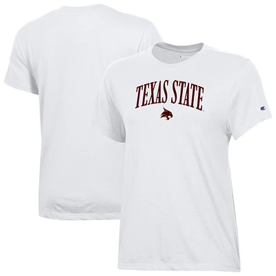Women's Champion  White Texas State Bobcats Core T-Shirt