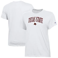 Women's Champion  White Texas State Bobcats Core T-Shirt