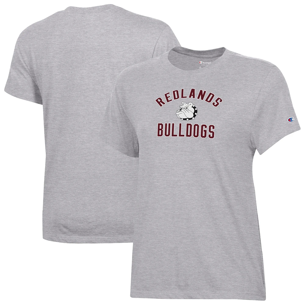 Women's Champion Gray University of Redlands Bulldogs Core T-Shirt