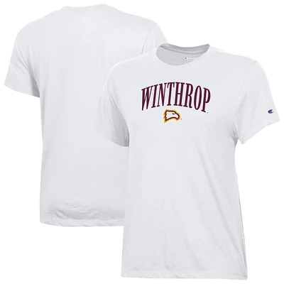 Women's Champion  White Winthrop Eagles Core T-Shirt