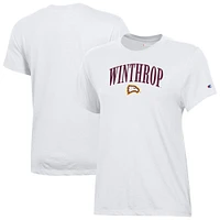 Women's Champion  White Winthrop Eagles Core T-Shirt