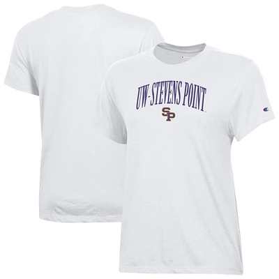 Women's Champion  White Wisconsin-Stevens Point Pointers Core T-Shirt