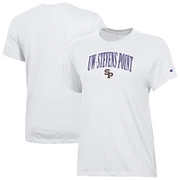 Women's Champion  White Wisconsin-Stevens Point Pointers Core T-Shirt