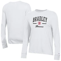 Women's Champion  White Bradley Braves Core Long Sleeve T-Shirt