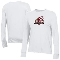 Women's Champion  White Elon Phoenix Core Long Sleeve T-Shirt